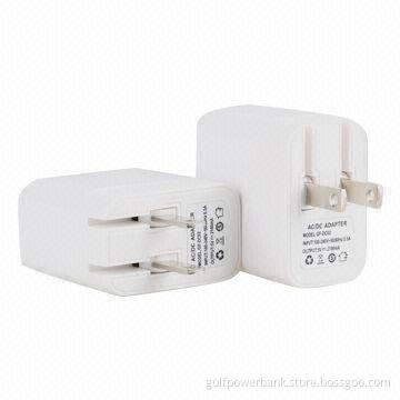 2.1A Mobile Phone Adapter with Collapsible Plug
